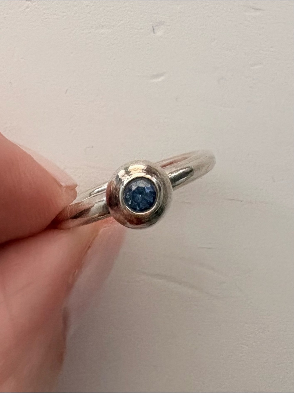 James Avery Remembrance Birthstone Ring | Lab Blue Sapphire | Size 6